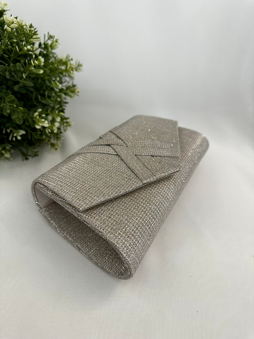 Pochettte lurex incrocio