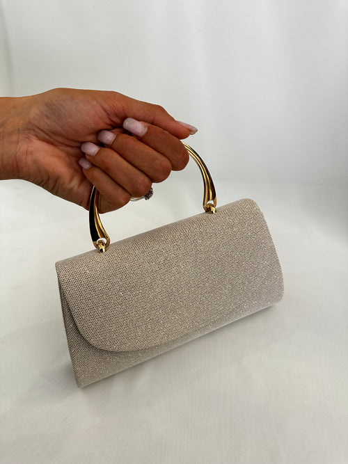 Pochette lurex manico tondo