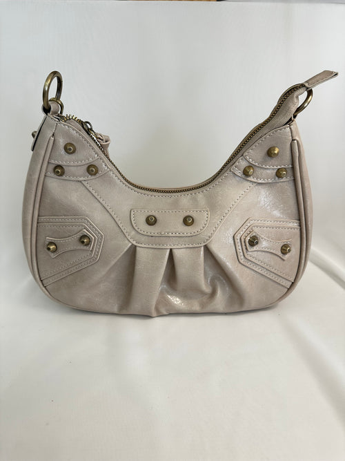 Borsa Nadia con borchie ecopelle