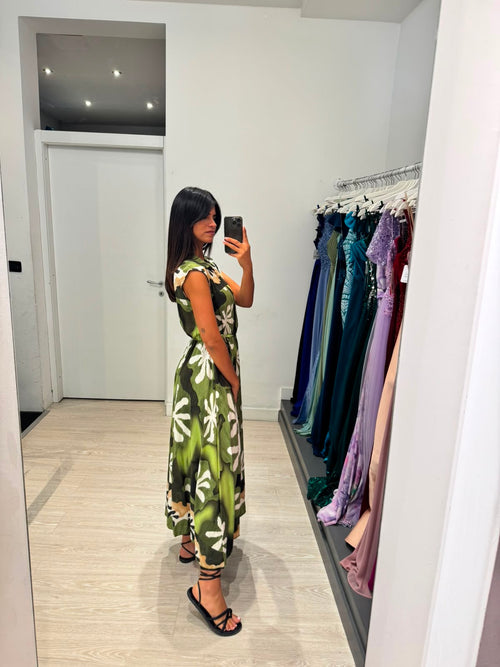 Vestito lungo kimono fantasia