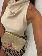 Pochette busta strass