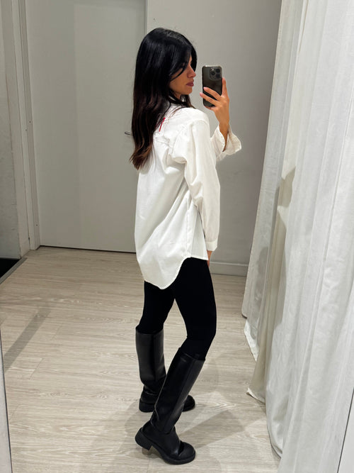 Camicia over scritta no vabbè