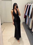 Abito cerimonia sirena top paillettes