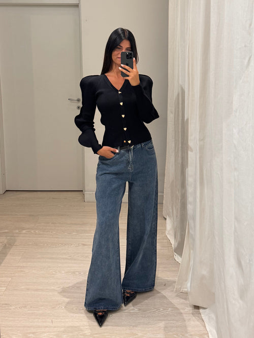 Jeans gamba larga basic