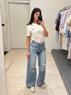 Jeans palazzo strappi Molly willow wide