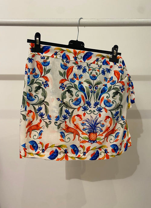 Shorts pareo floreale