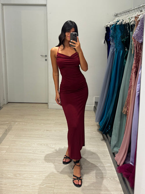 Vestito lungo lacci e schiena nuda