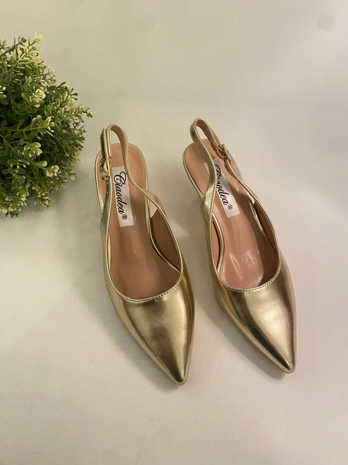 Decollette con tacco 5cm sottile