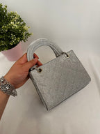 Borsetta piccola doppio manico strass