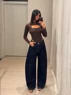 Body manica lunga cut out