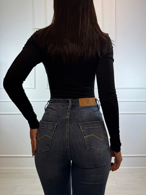 Body con colletto e bottoni