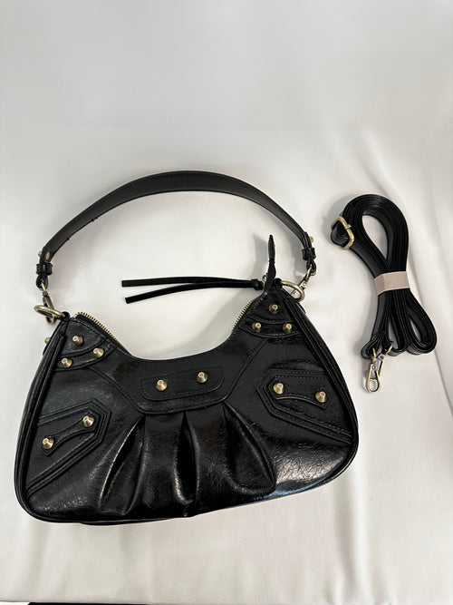 Borsa Nadia con borchie ecopelle