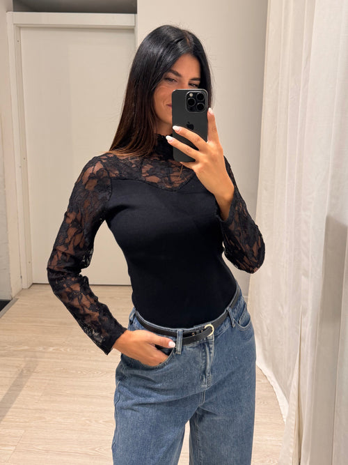 Maglia inserti pizzo
