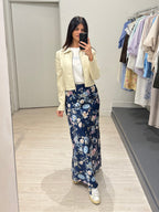 Giacca ecopelle con colletto