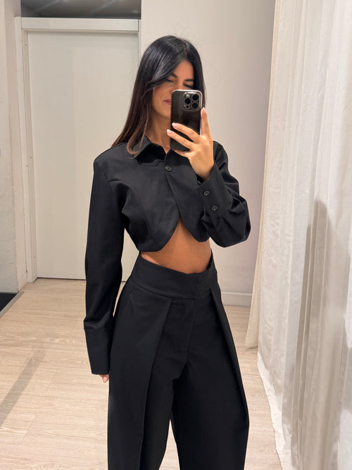 Completo giacca corta pantalone balloon