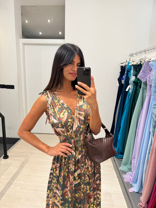 Vestito lungo fantasy viscosa