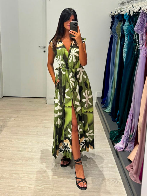 Vestito lungo kimono fantasia
