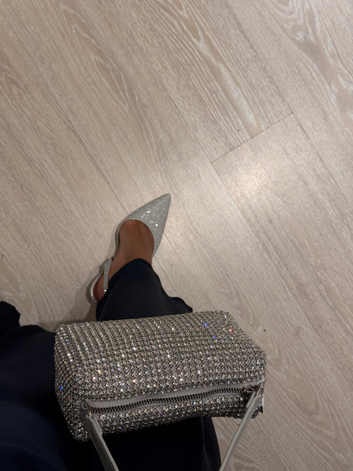 Borsetta lingotto strass