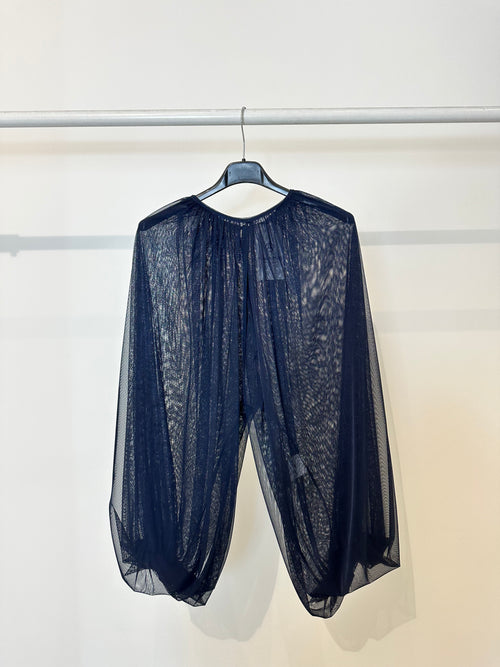 Coprispalle tulle maniche a palloncino