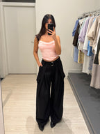 Pantalone tasconato pence e cintura