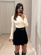 Maglia basic manica scampanata