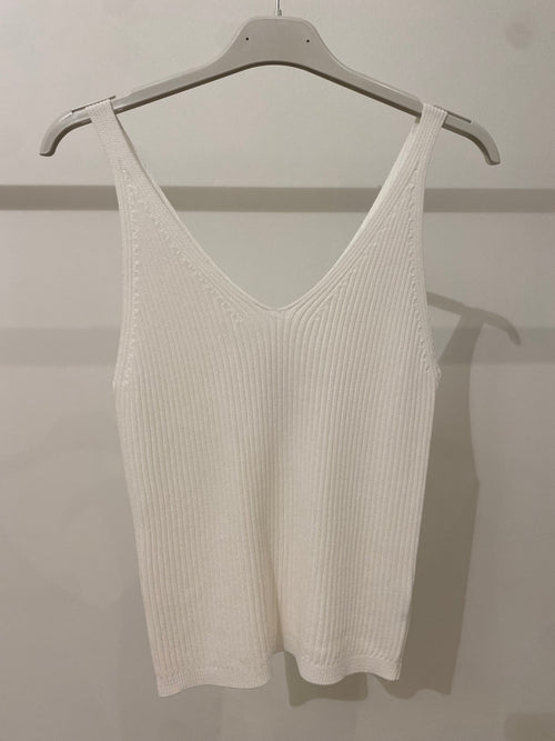 Top maglia scollo V