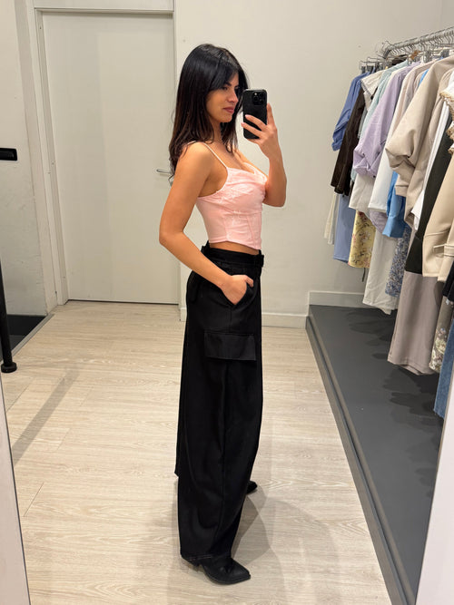 Pantalone tasconato pence e cintura