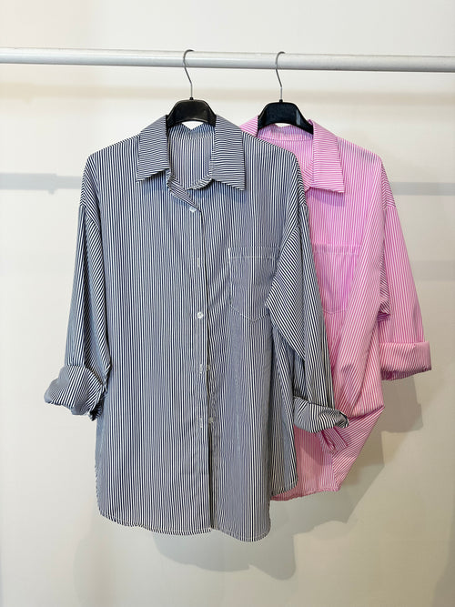 Camicia righe e tasca