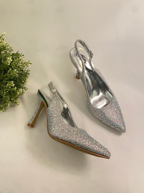 Décolleté strass tacco 9cm