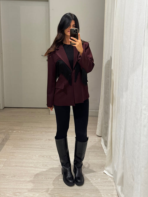 Blazer over frange