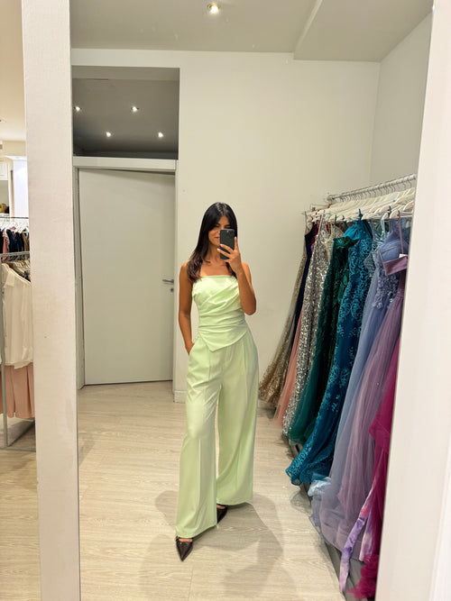 Completo top arricciato e pantalone