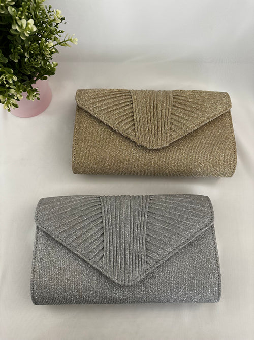 Pochette busta con drappeggio