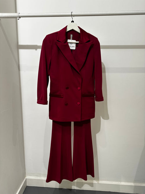 Completo giacca e pantalone inserti raso
