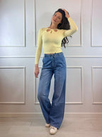 Maglia con gocce sullo scollo
