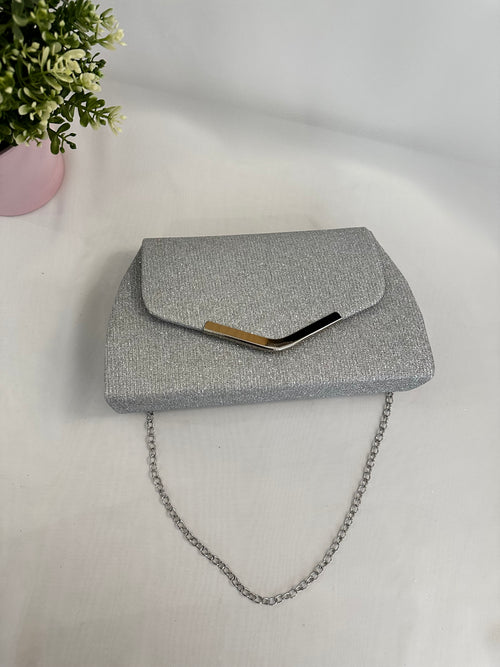 Pochette squadrata Lurex