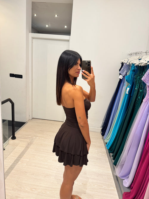 Vestito corto tagli stella marina