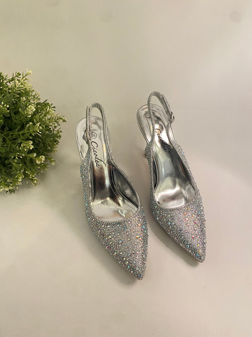 Décolleté strass tacco 9cm