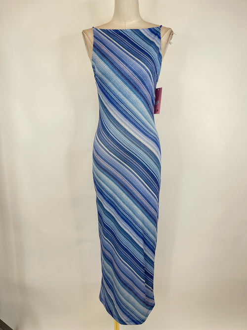Vestito midi Lurex righe