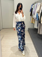Camicia scollo volant a V