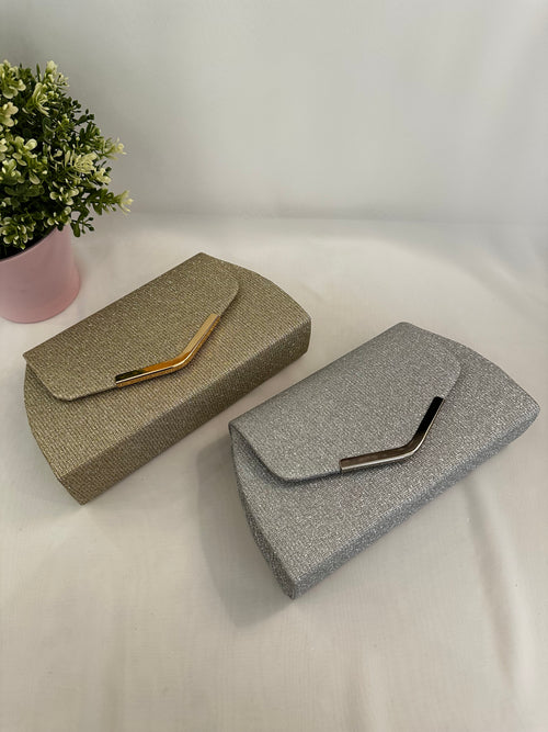 Pochette squadrata Lurex