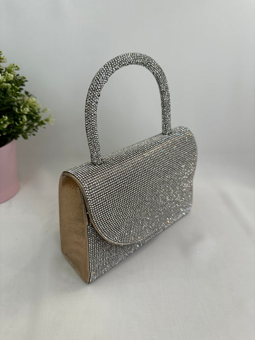 Borsa piccola tutta brilli chiusura tonda