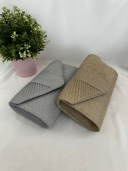 Pochette busta con drappeggio