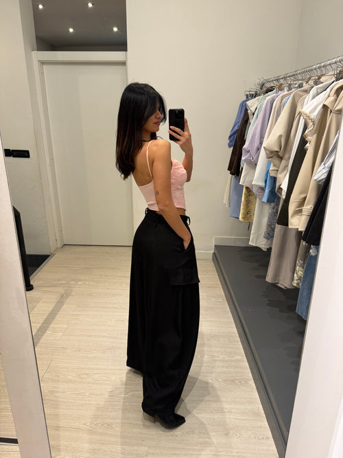 Pantalone tasconato pence e cintura