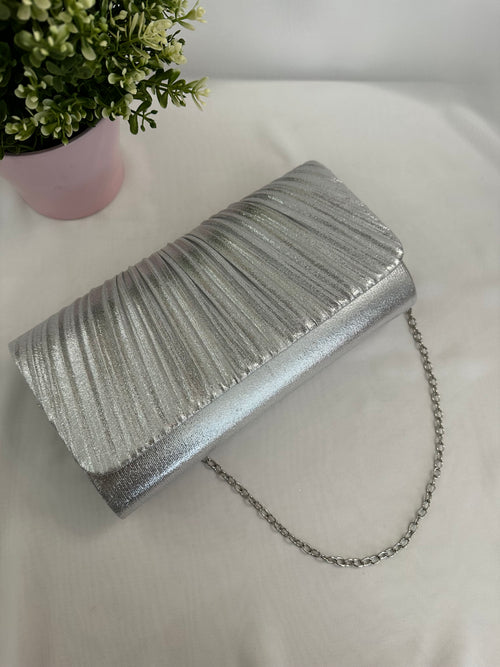 Pochette pieghe Lurex