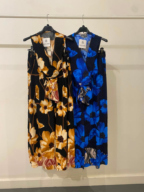 Completo fantasia fiori top e pantalone