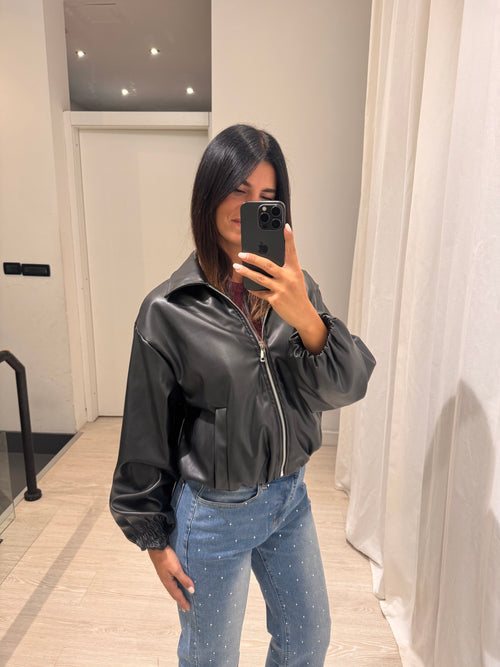 Giacca bomber ecopelle