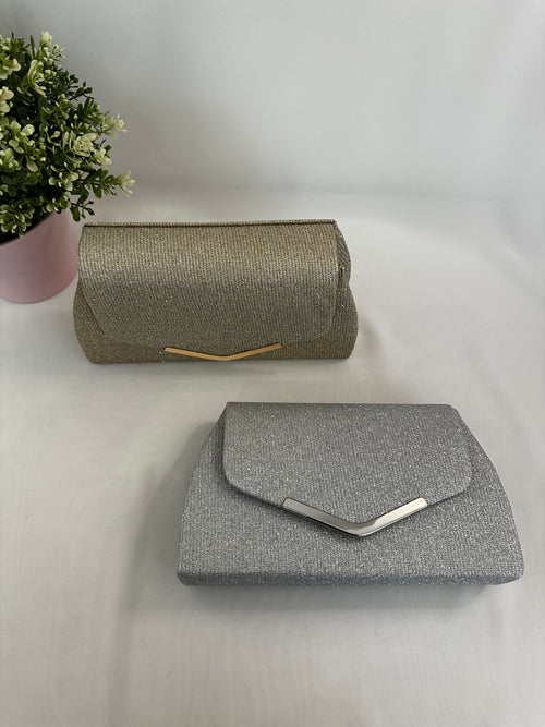 Pochette squadrata Lurex
