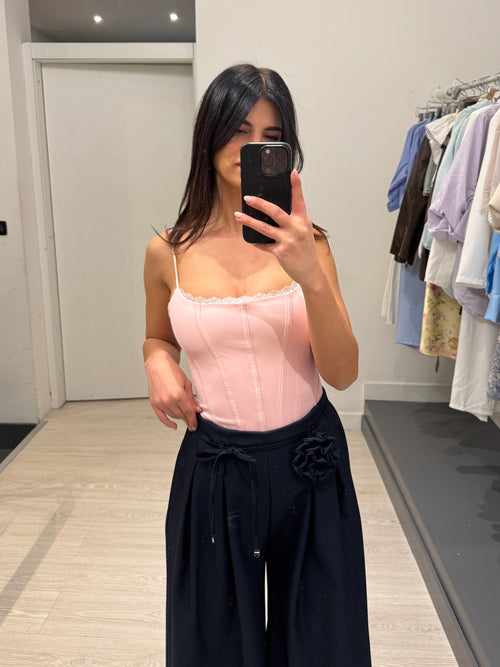 Completo giacca e pantalone palazzo pence e fiore