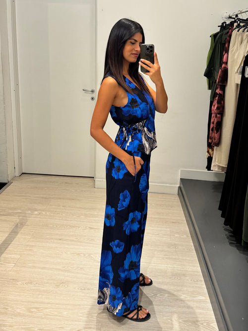 Completo fantasia fiori top e pantalone