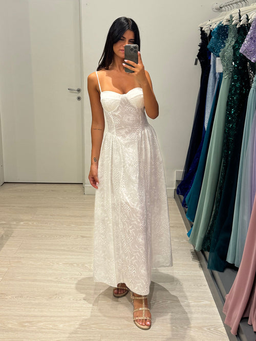 Vestito lungo sangallo